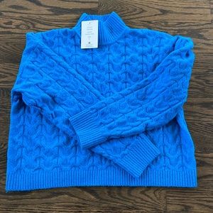NWT chunky knit Sweater in French blue